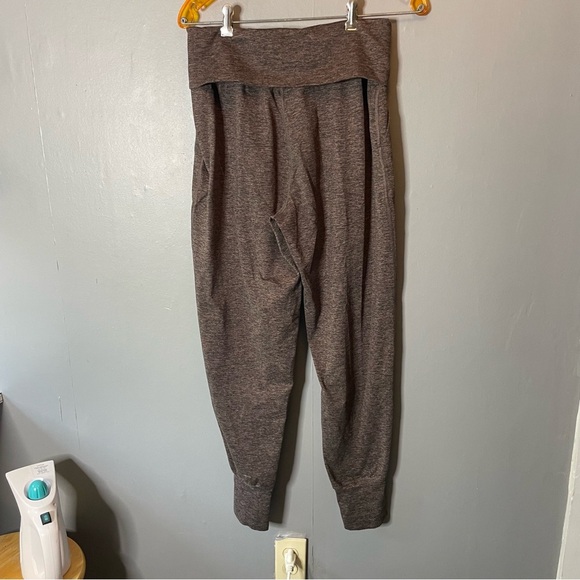 Aerie Heathered brown fold over yoga joggers size small - Picture 4 of 8